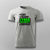 Eat Sleep Cyber Security Repeat Programmer Tee