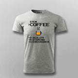 Item Coffee Agility Stamina Endurance  T-Shirt For Men