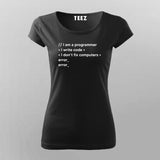 I am a programmer I Write Code I Don't Fix Computers T-shirt For Women