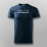 Avoid Negativity Maths Funny T-Shirt For Men