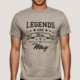 Legends are born in May Men's T-shirt online