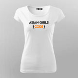 Asian Girls Code T-Shirt For Women