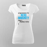 Nerd Immunity  T-shirt For Women