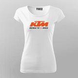 KTM Ready To Race Biker T-Shirt For Women