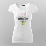 No Windows in Apple Stores - Funny Tech Tee