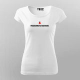 Programmer's Nightmare Bug T-Shirt For Women