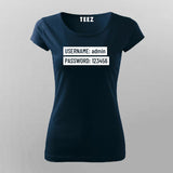 User Name and Password - Geek Chic Tee