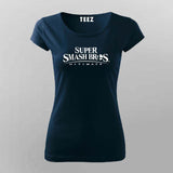 Super smash bros Gaming T-shirt For Women super smash