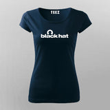 Black Hat Logo T-Shirt For Women