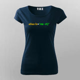 Alias Programming Code T-Shirt For Women