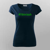 Hashbang /bin/zsh  T-Shirt For Women Online