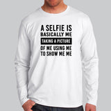 Swami Nithyananda Funny Selfie Definition Full Sleeve T-Shirt For Men India