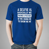 Swami Nithyananda Funny Selfie Definition T-Shirt For Men.