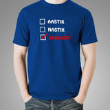 Aastik Nastik Sarcastic Funny T-Shirt For Men