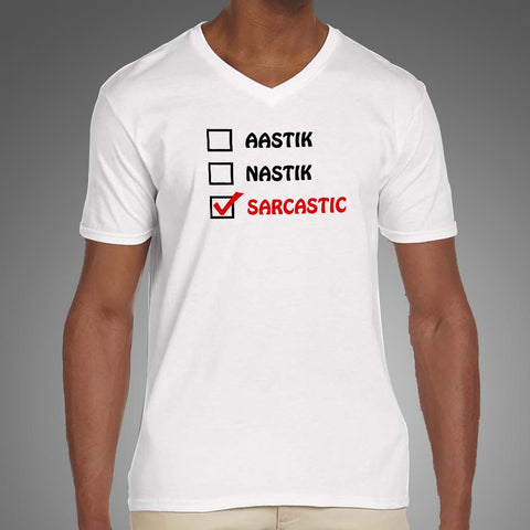 Aastik Nastik Sarcastic Funny T-Shirt For Men –