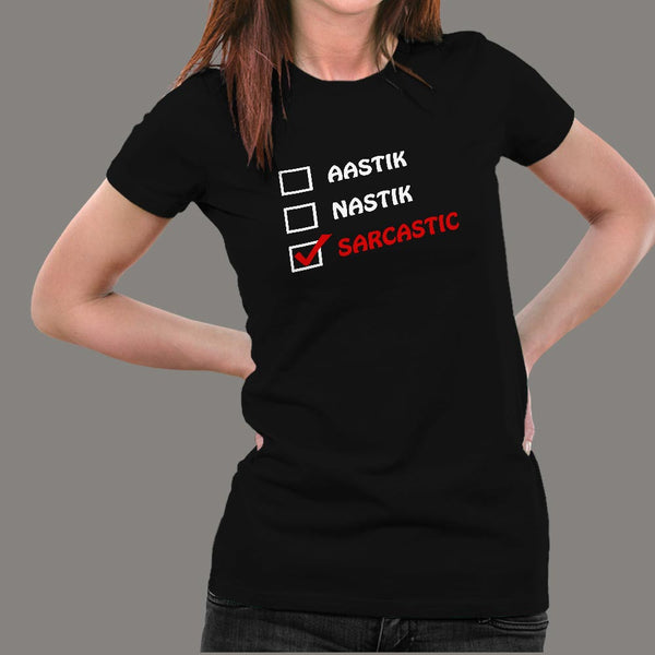 Aastik Nastik Sarcastic Funny T-Shirt For Men –