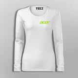 Acer Chest Logo T-Shirt For Women