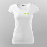 Acer Chest Logo T-Shirt For Women