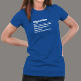 Algorithm Definition Women's T-Shirt - Code Logic