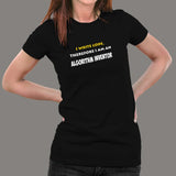 I Write Code Therefore I Am An Algorithm Inventor Funny Programmer Women's T-Shirt Online India