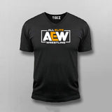 All Elite Wrestling V-neck T-shirt For Men Online India