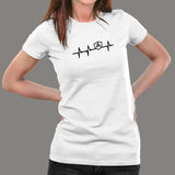 Angular JS Heartbeat Women's Tee - Dynamic Code Style