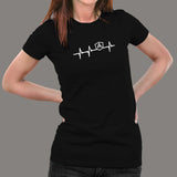 Angular JS Heartbeat Women's Tee - Dynamic Code Style