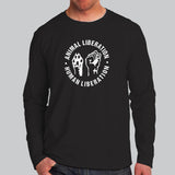 Human Liberation Animal Liberation T-Shirt For Men