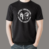 Human Liberation Animal Liberation T-Shirt India