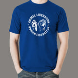 Human Liberation Animal Liberation T-Shirt For Men