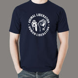 Human Liberation Animal Liberation T-Shirt For Men