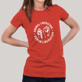 Human Liberation Animal Liberation T-Shirt For Women