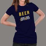 Brew Enjoy Empty Repeat Funny Beer T-Shirt For Women