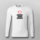 BOOK LOVER Full sleeve  T-shirt For Men Online Teez