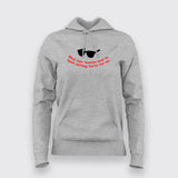 Bhai Tum Tension Mat Lo Apun Setting Karta Hai Na Hindi Funny Hoodies For Women Online India 