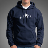 Motorcycle Heartbeat Hoodie For Men Online India 