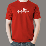 Motorcycle Heartbeat T-Shirt For Men India