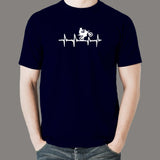 Motorcycle Heartbeat T-Shirt For Men