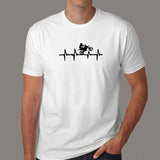 Motorcycle Heartbeat T-Shirt For Men