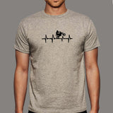 Motorcycle Heartbeat T-Shirt For Men