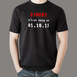 Binary Code Easy 01 10 11 Men's T-Shirt