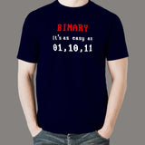 Binary Code Easy 01 10 11 Men's T-Shirt