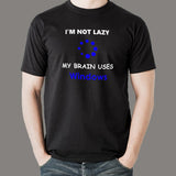 I'm Not Lazy Windows Programming Nerds Programmer T-Shirt For Men India