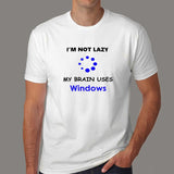 I'm Not Lazy Windows Programming Nerds Programmer T-Shirt For Men Online India