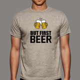 First Beer T-Shirt For Men Online