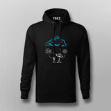 Cloud Made of Linux Servers Funny Linux Hoodies for Men online india