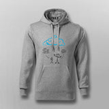 Cloud Made of Linux Servers Funny Linux Hoodies for Men
