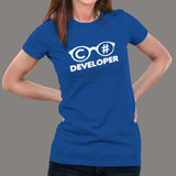 C# Developer Tee for Women - Code with Sharp Precision