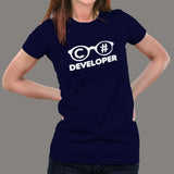 C# Developer Tee for Women - Code with Sharp Precision