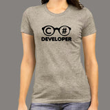 C#  C Sharp Developer T-Shirt For Women Online